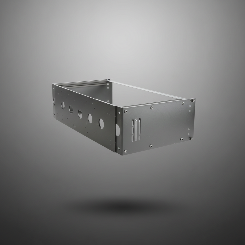Prime-3u | Aerorak Prime 3U deep modular rack three-quarter rear view