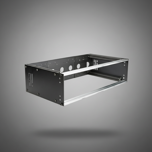 Prime-3u | Aerorak Prime 3U deep modular rack three-quarter front view
