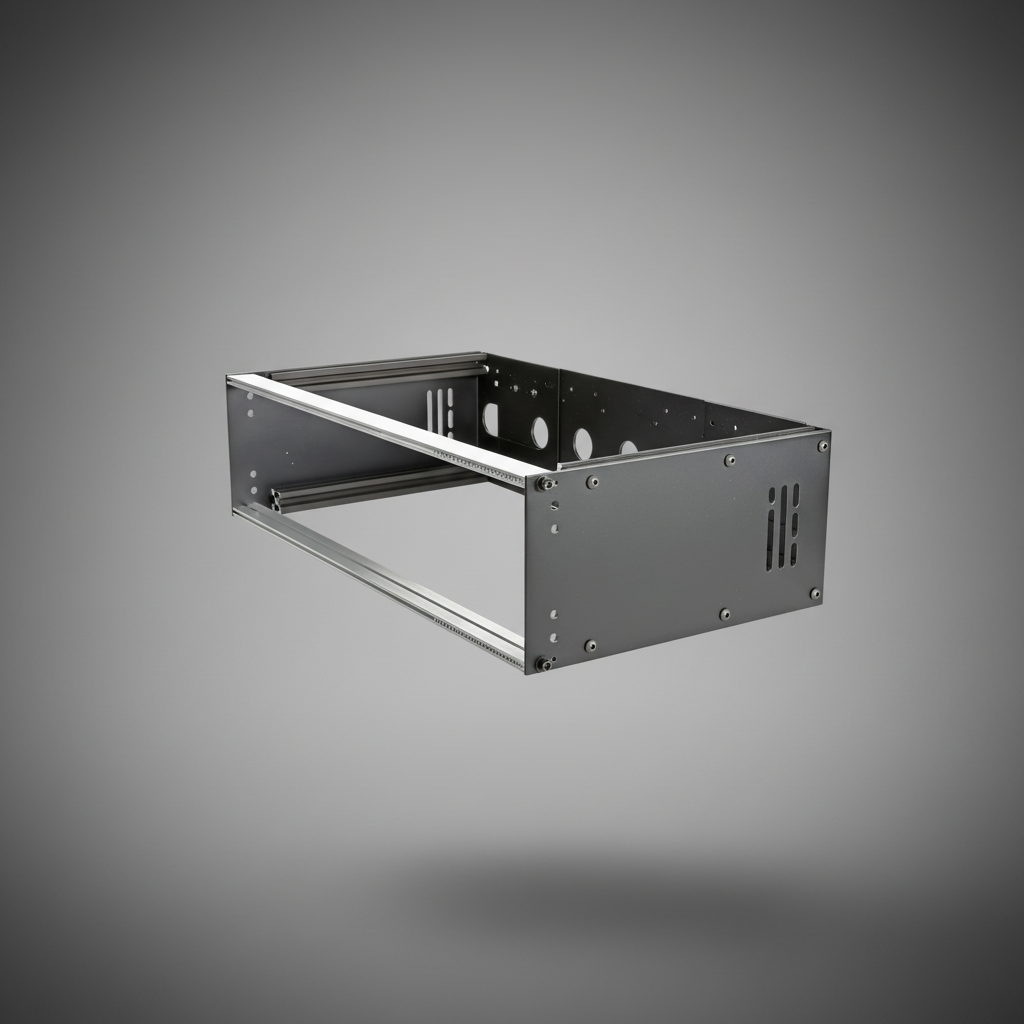 Prime-3u | Aerorak Prime 3U modular rack three-quarter side view