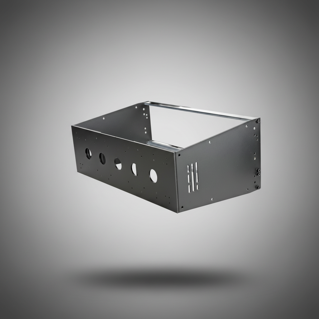 Prime-4u | Aerorak Prime 4U deep modular rack three quarter rear view
