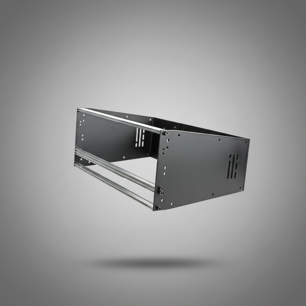 Prime-4u | Aerorak Prime 4U deep modular rack three quarter front view two
